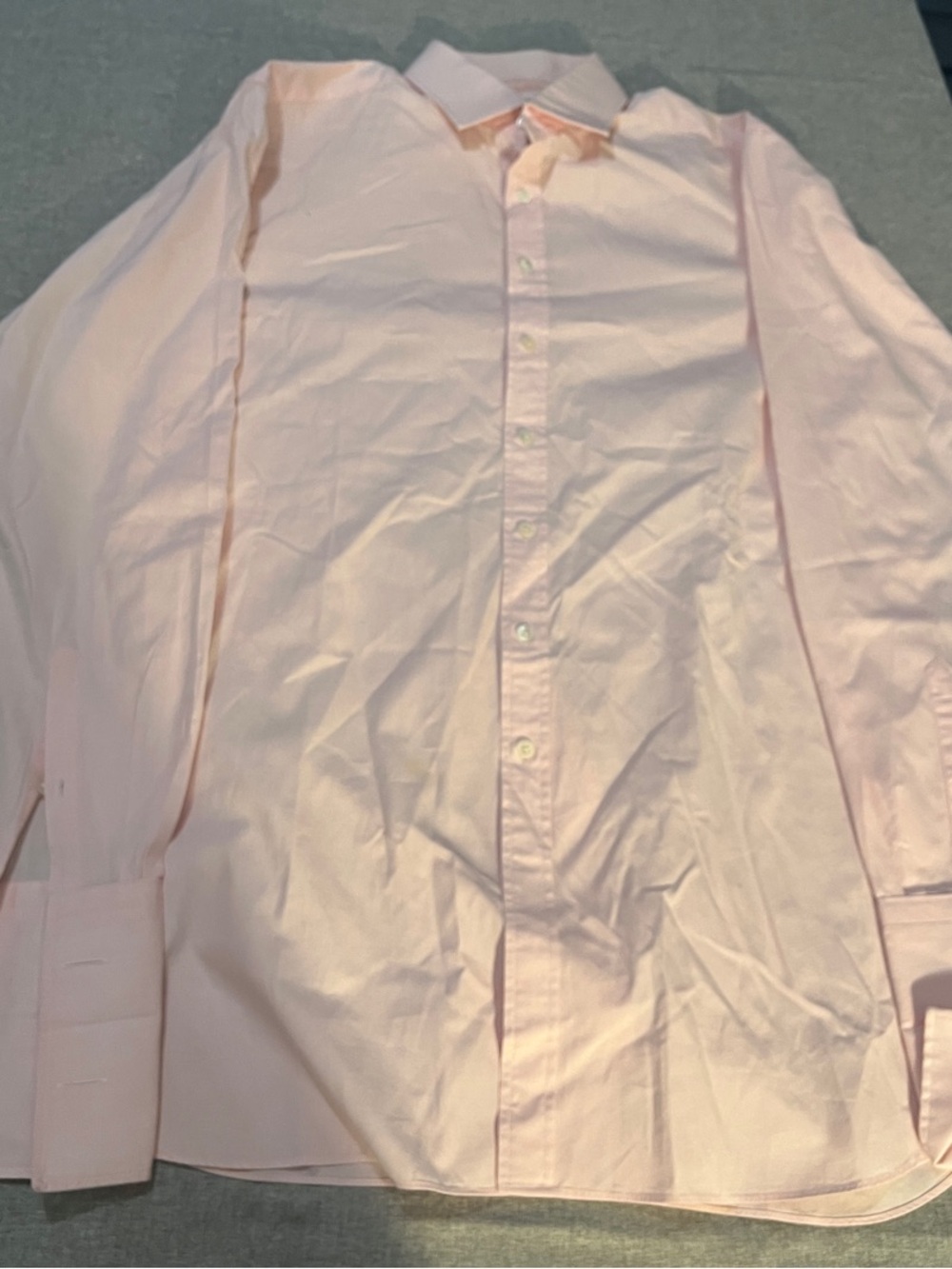 Thomas Pink Pale Pink Men's Dress Shirt - Button Front
